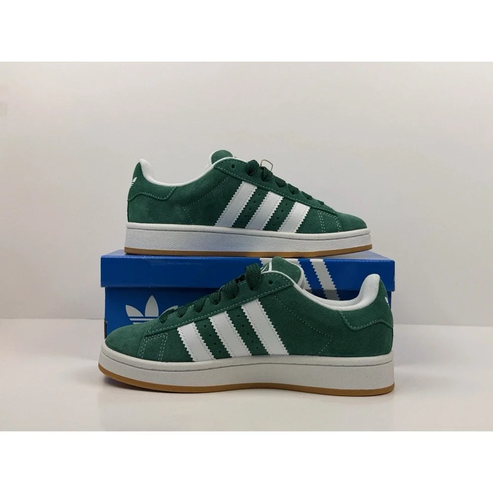 Adidas Campus 00s J Sneakers Size 5 Kids / 6.5 Women's Suede Green White IH7492